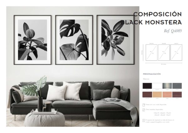 Cuadros de diseño Lack Monstera